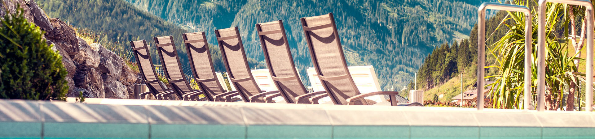 On the sundeck Gastein rock spas